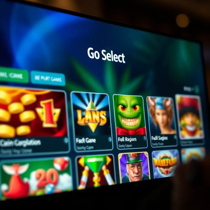 Interface showing game selection options on Better Than Fair Go Casino platform