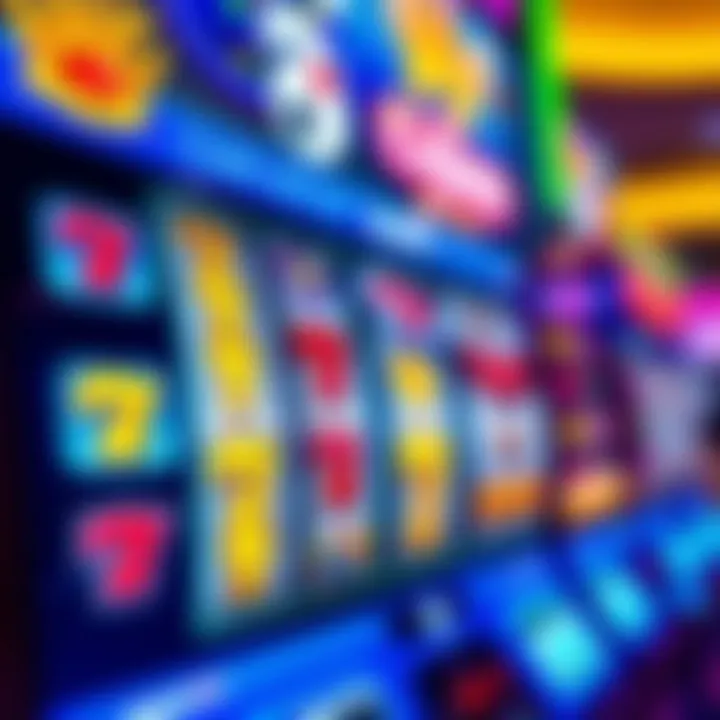 Colorful online pokies interface showcasing reels and symbols on a digital screen