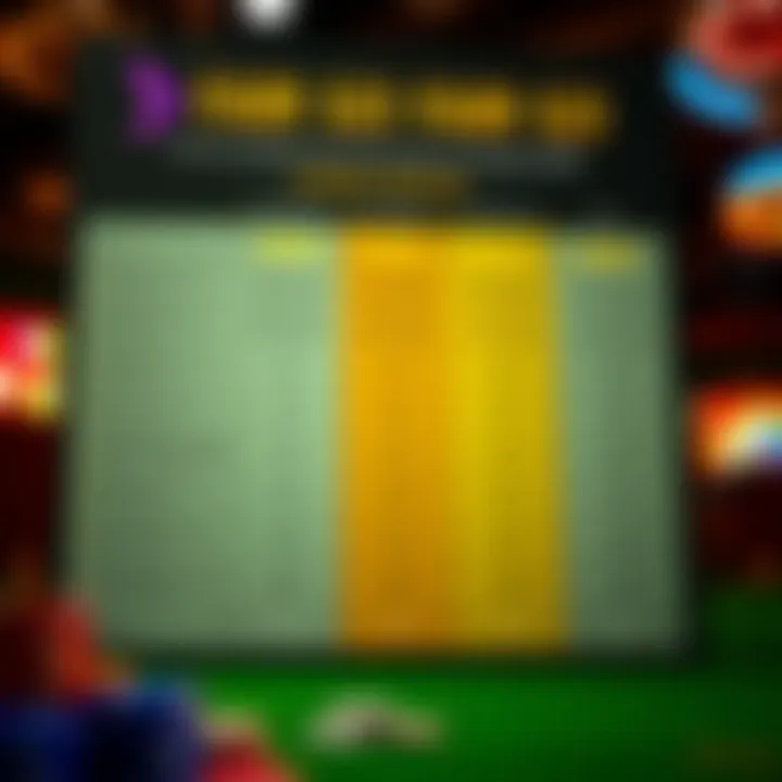 Comparison chart showing various casino promotions highlighting the Fair Go bonus features