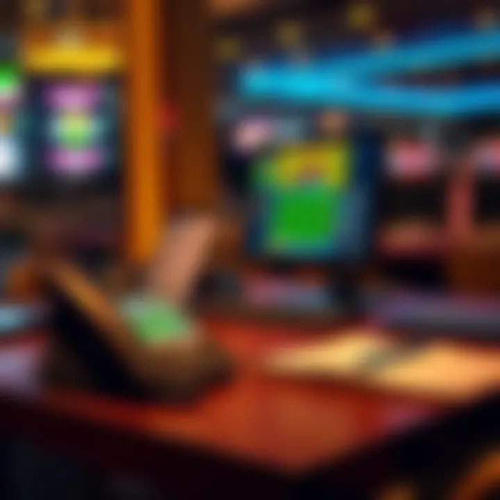 Desk with computer, phone, and notebook for managing finance inquiries