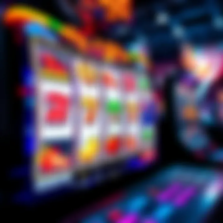 Vibrant online pokies interface showcasing colorful reels and various Australian-themed symbols