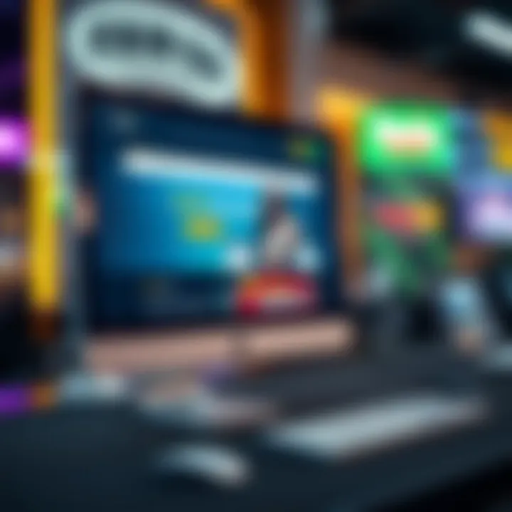 Computer screen displaying a website with promotional bonus codes and casino offers