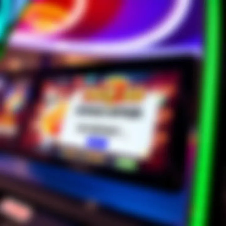 Illustration of a digital bonus offer notification on a vibrant online casino interface