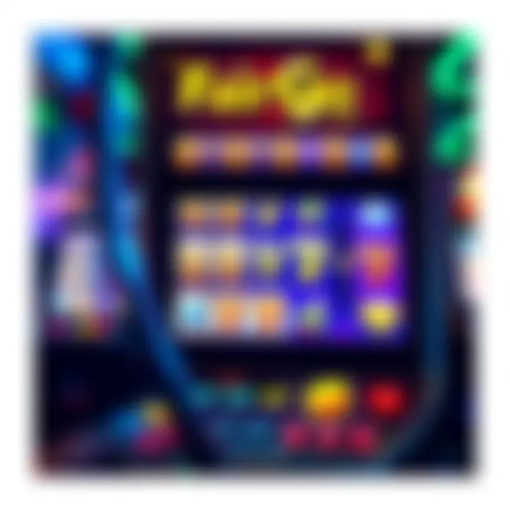 Exciting casino slot machine showing a big payout win on screen