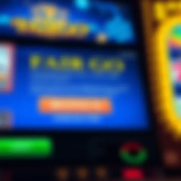 Casino interface showing bonus claim button and wagering terms