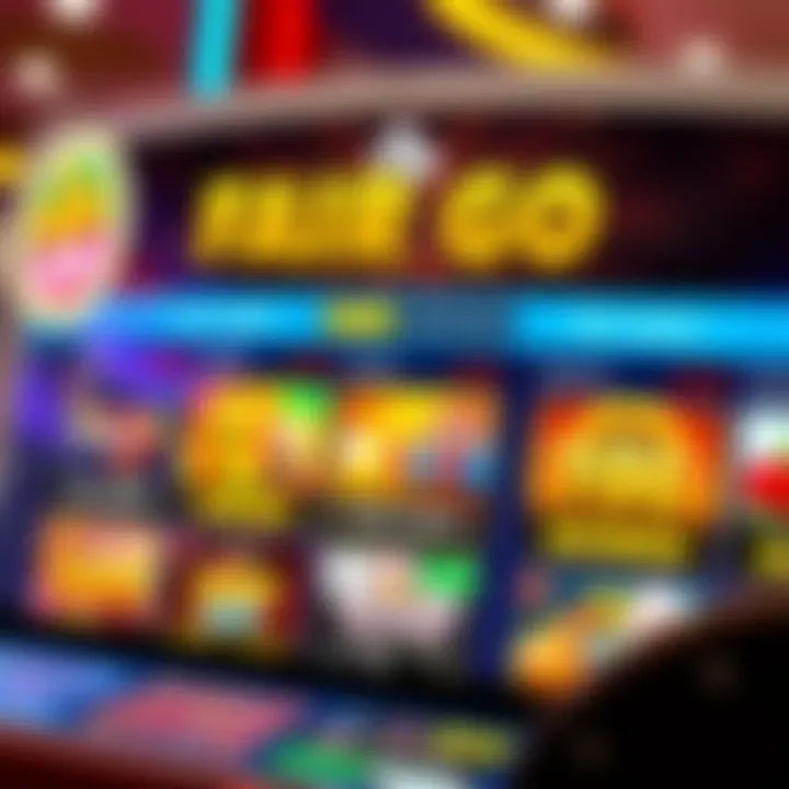 Colorful digital casino interface showcasing available bonus codes and promotions