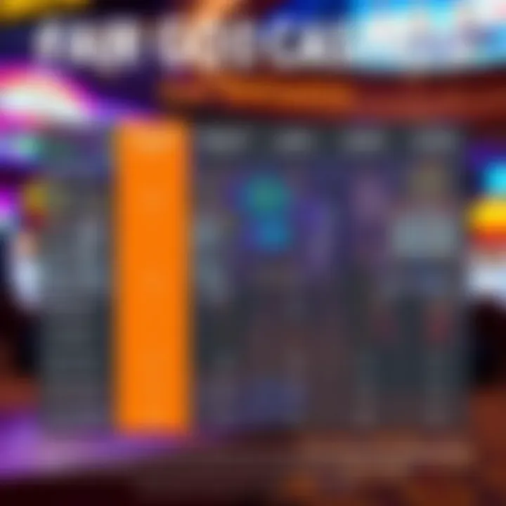 Comparison chart illustrating benefits and terms of Fair Go Casino versus other Australian online casinos