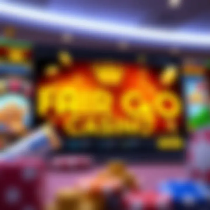 Visual representation of various casino bonuses and free spins offers available through promotions at an online casino platform