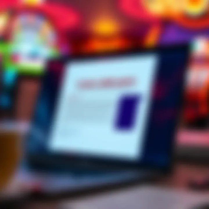 Illustration of a complaint being lodged online with a regulatory authority for casino disputes