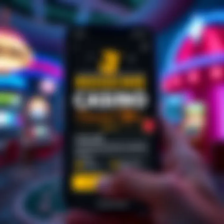 Visual guide showing how to redeem casino discount offers on a mobile device