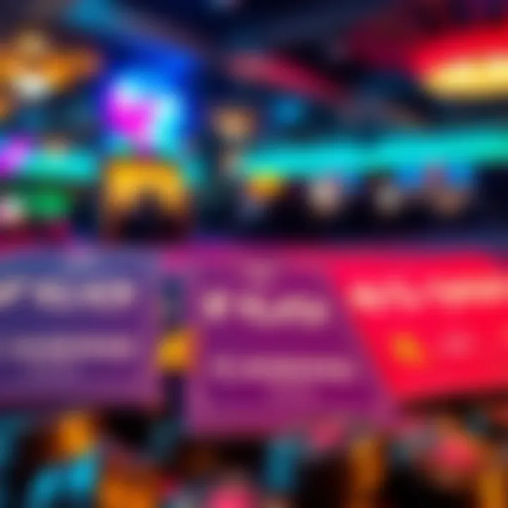 Colorful digital coupons for online casino bonuses with Australian dollar symbols