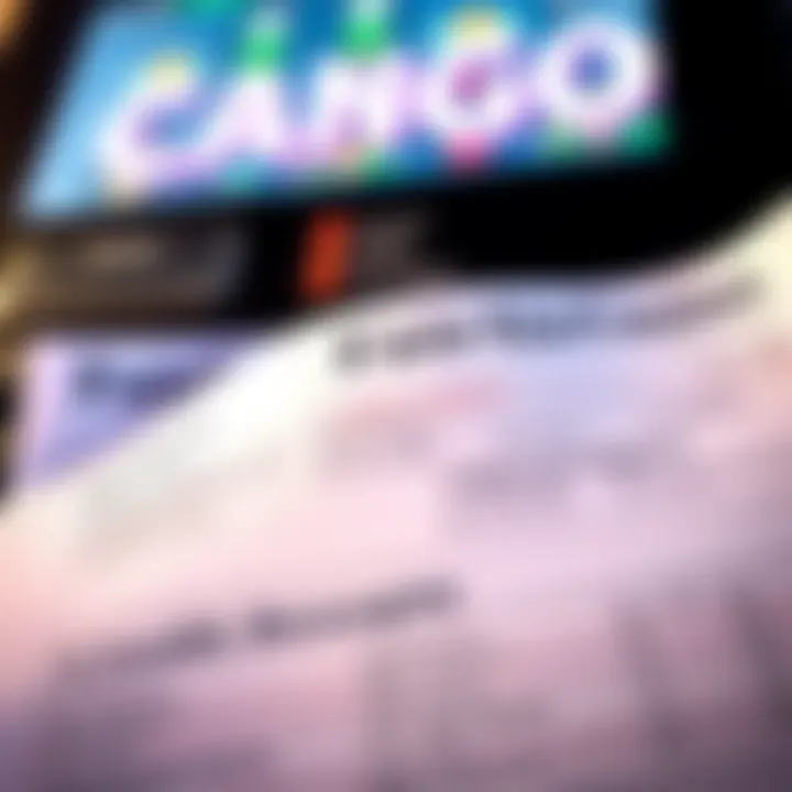 Credit report with highlighted sections indicating changes in data reporting for casino players