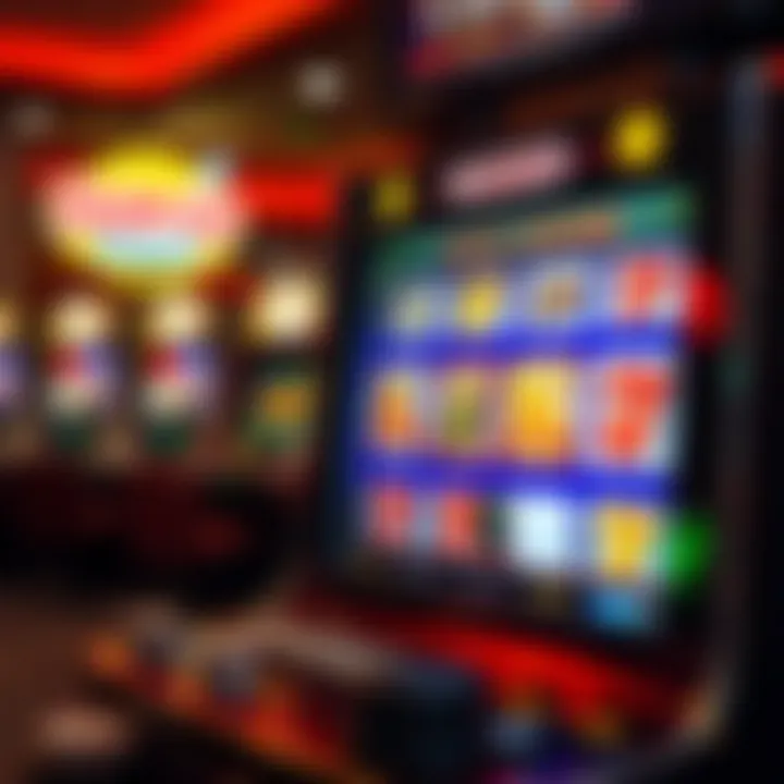 Illustration of a digital slot machine screen displaying free spin rewards at an online casino