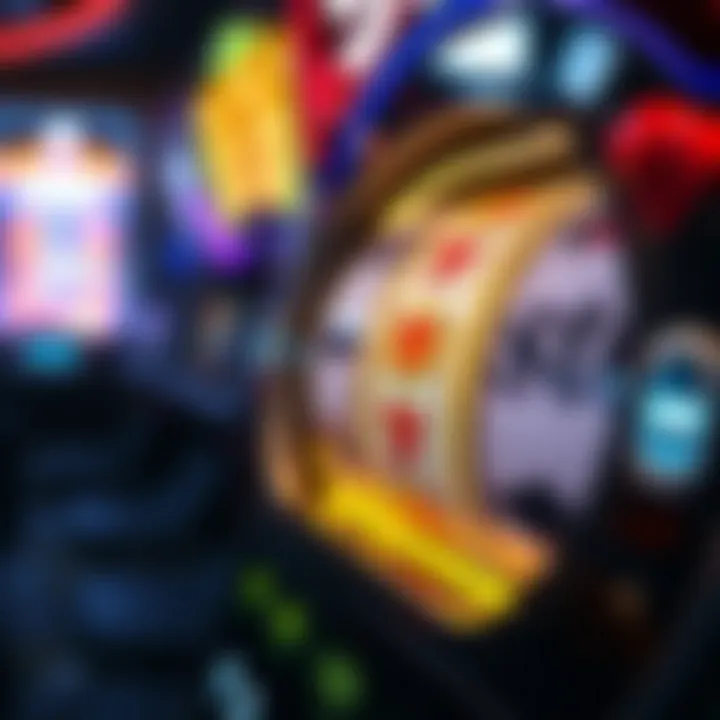 Graphic of a spinning slot machine reel with free spins highlighted