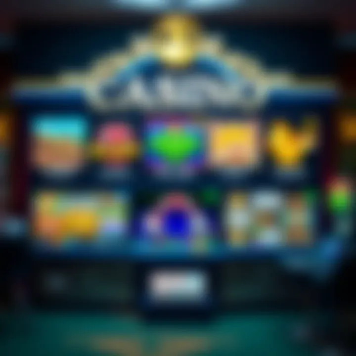 Display of diverse casino games available at Fair Go Casino with banking options icons
