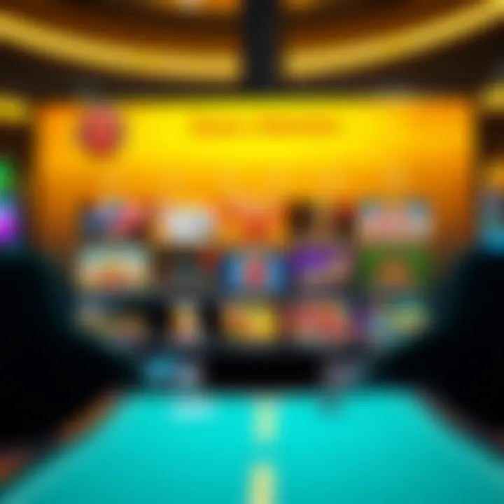 Online casino interface displaying a variety of pokies and table games available for Australian players