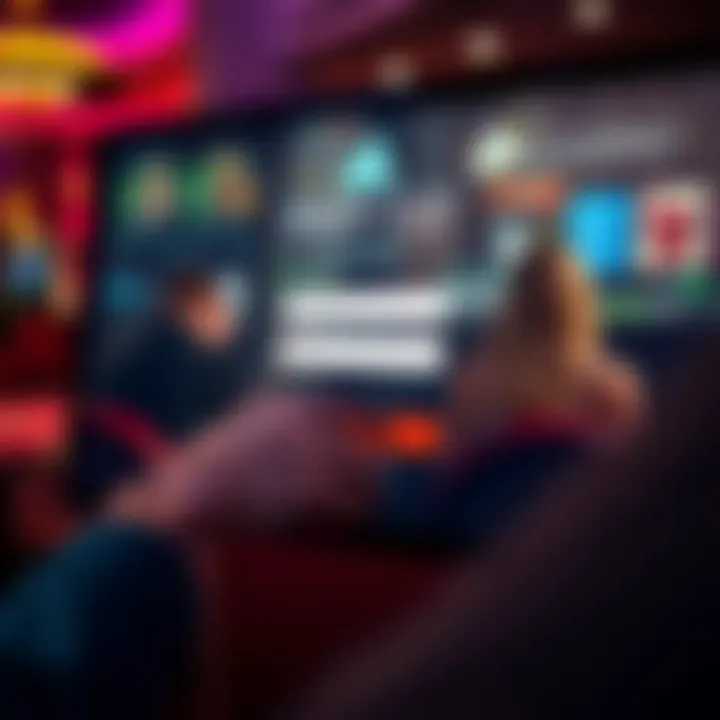 User entering login credentials on an online casino platform