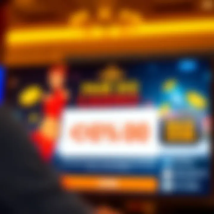Illustration of a digital casino bonus offer being activated on a computer screen