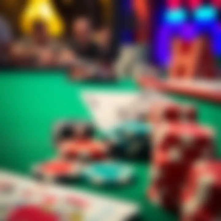 Casino chips and cards on a green felt table highlighting bonus offer details