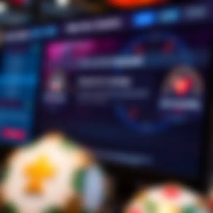 Online casino interface highlighting secure payment options and responsible gaming features