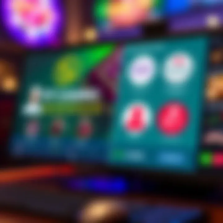 Graphical representation of user reviews and responsible gaming icons for online casino
