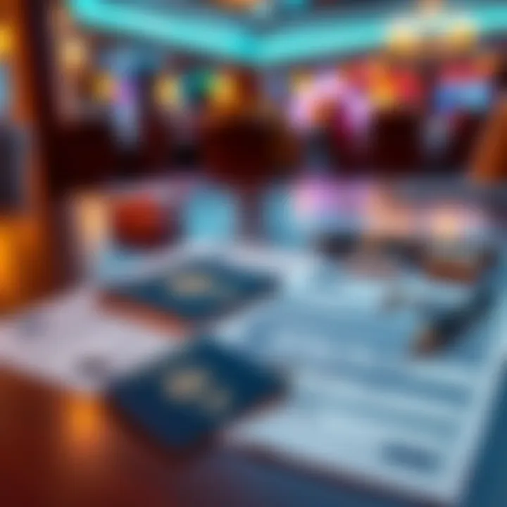 Verification documents including passport and driver's license on a table