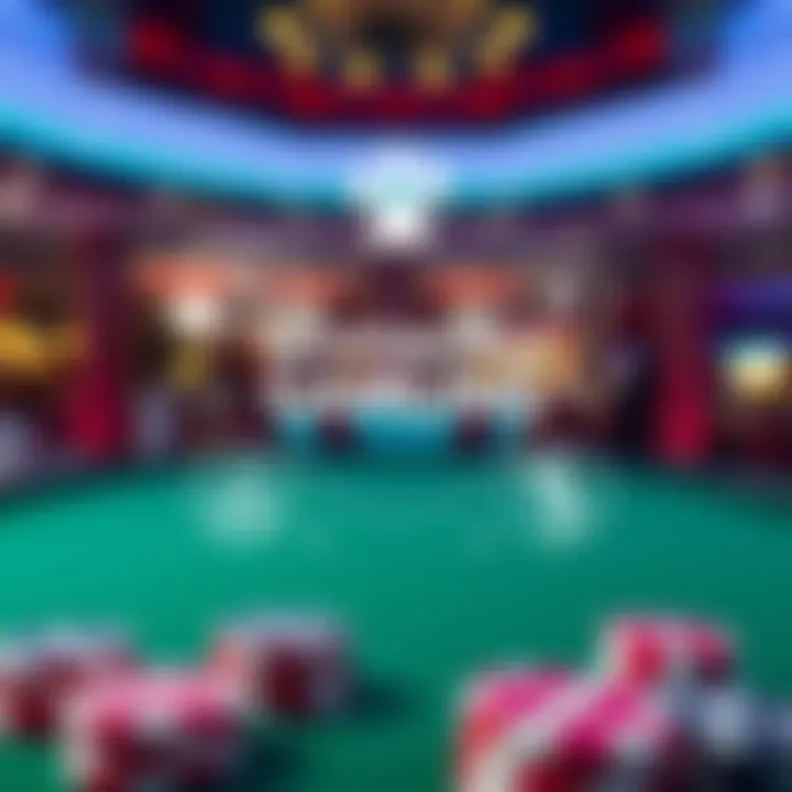 Graphic depicting responsible gambling concepts with icons representing safety, awareness, and support