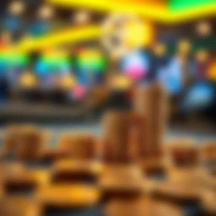 Conceptual graphic showing a growth chart with coins and dollar signs, representing financial improvement and responsible lending