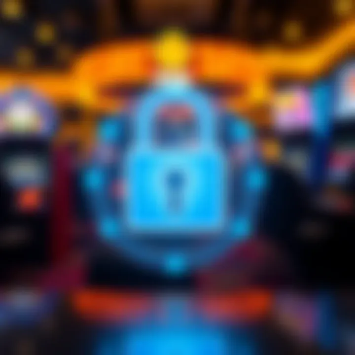 Secure digital lock icon representing safe and responsible gaming measures