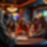 Depiction of diverse community members engaging in a discussion reflecting social justice and inclusion