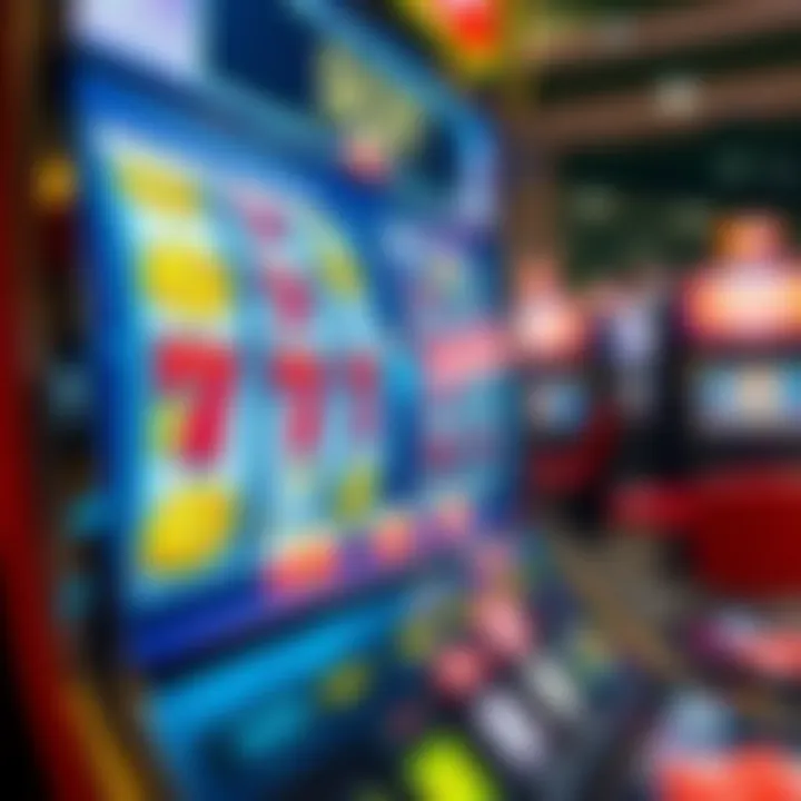 Digital slot machine with spinning reels and casino symbols representing randomness in online gaming