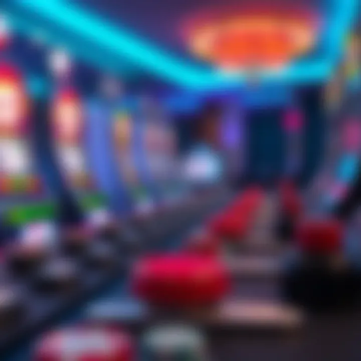 Digital representation of responsible gaming with control buttons and safety icons