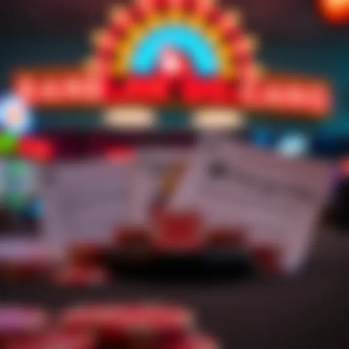 Visual representation of secure online gambling platforms with responsible gaming symbols and legal documents