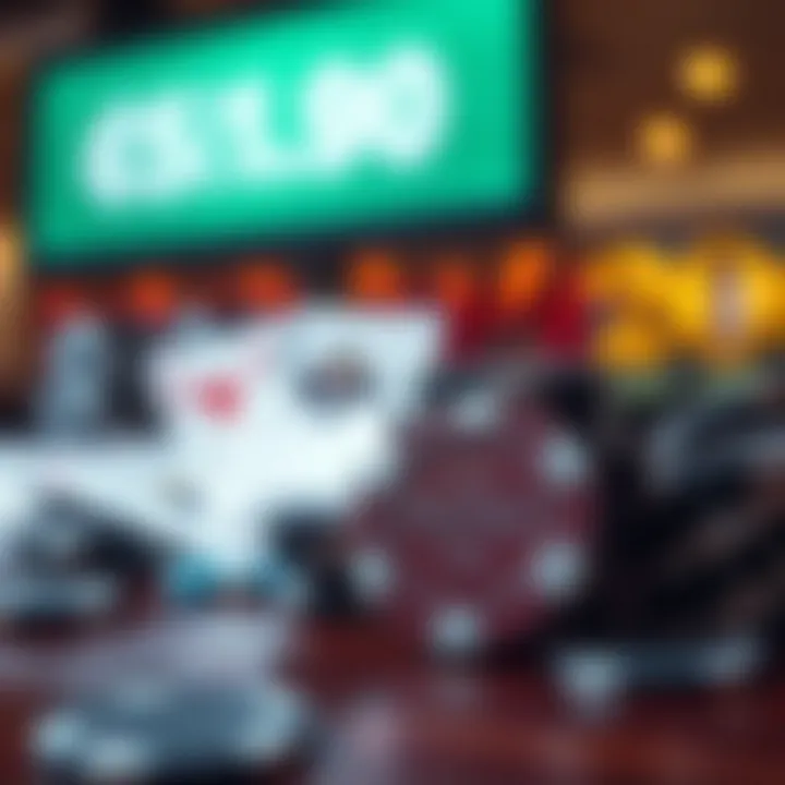 Casino chips and promotional offers symbolizing bonus benefits