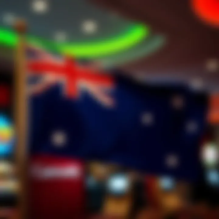 Australian flag with diverse community symbols representing fairness and equal opportunity