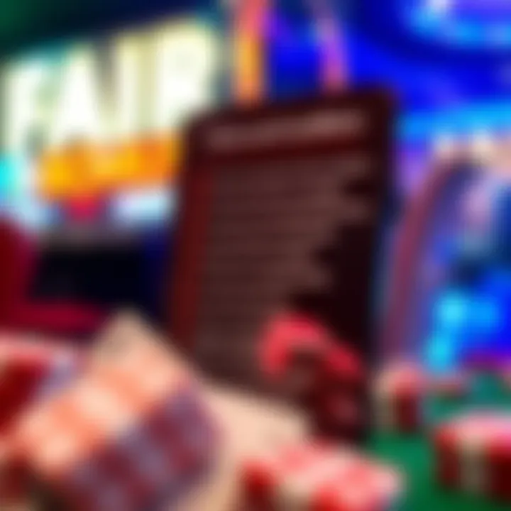 Graphic depicting terms and conditions checklist for a casino sign-up bonus