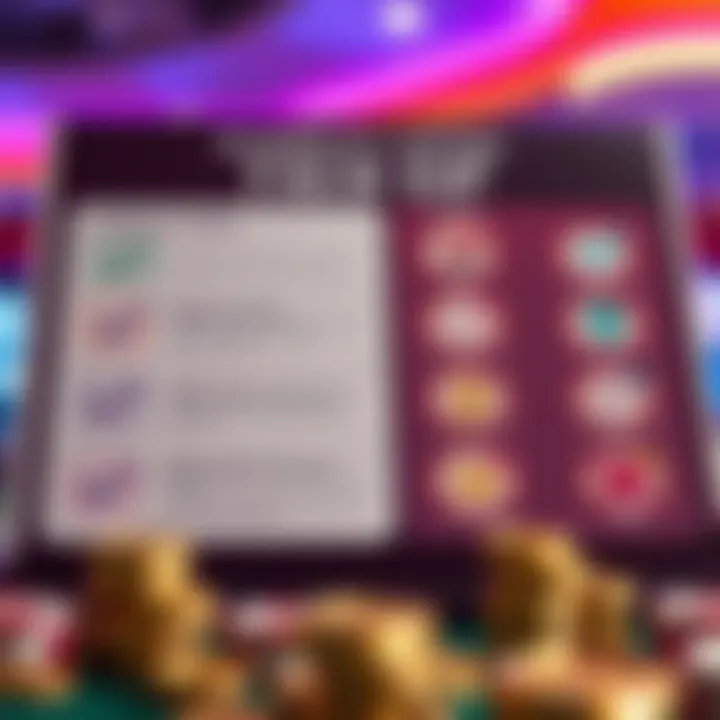 Visual guide featuring a checklist and icons representing eligibility criteria and terms for Fair Go free chip promotions