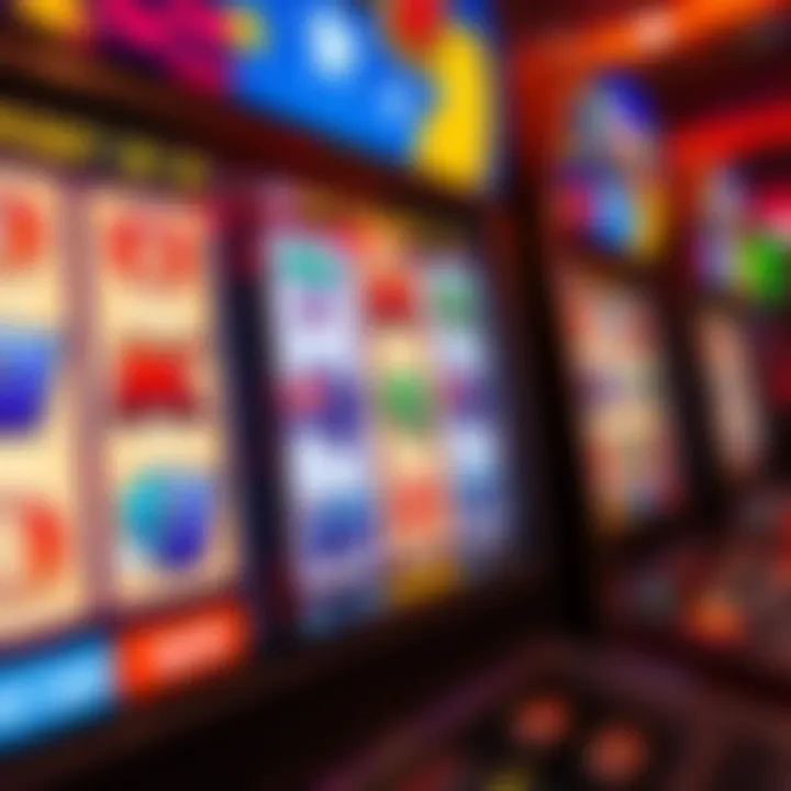 Online pokies interface displaying colorful reels and symbols with Australian currency icons