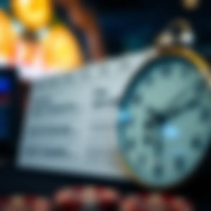 Calendar marked with important dates and a clock indicating time management