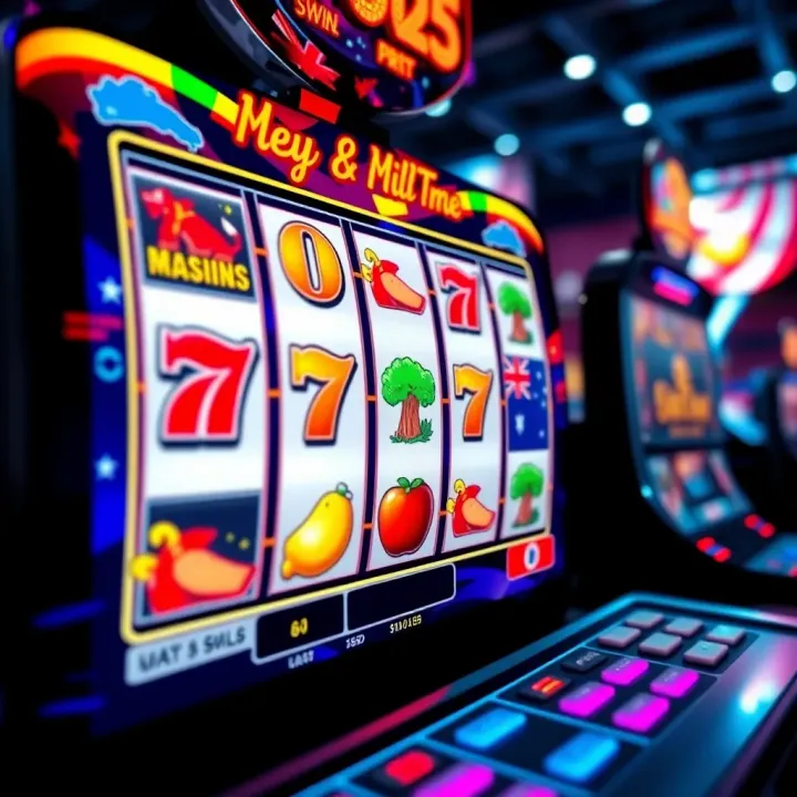 Vibrant online pokies interface showcasing colorful reels and various Australian-themed symbols