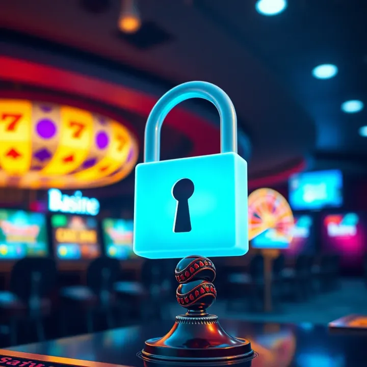 Secure padlock symbol representing account security on a digital platform
