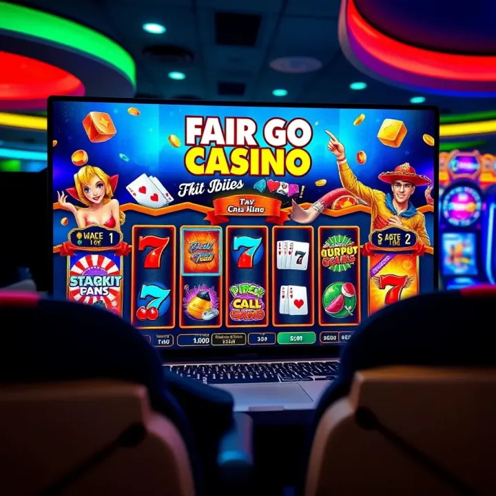 Colorful online casino interface showcasing popular pokies and jackpot games