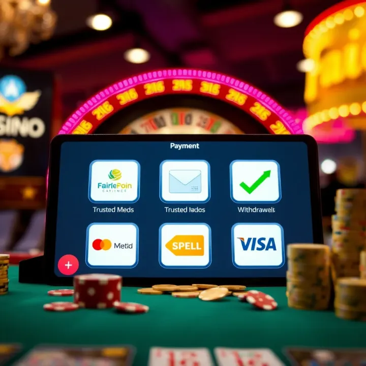 Secure online payment icons representing trusted methods available for deposits and withdrawals at an Australian online casino