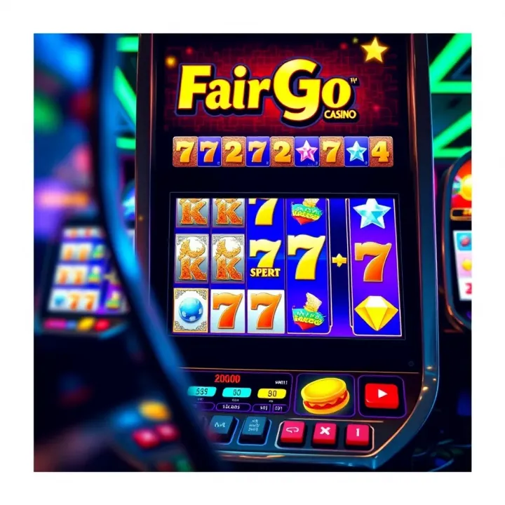 Exciting casino slot machine showing a big payout win on screen