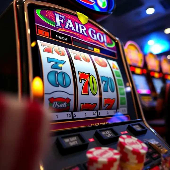 Slot machine with casino chips illustrating bonus offer usage