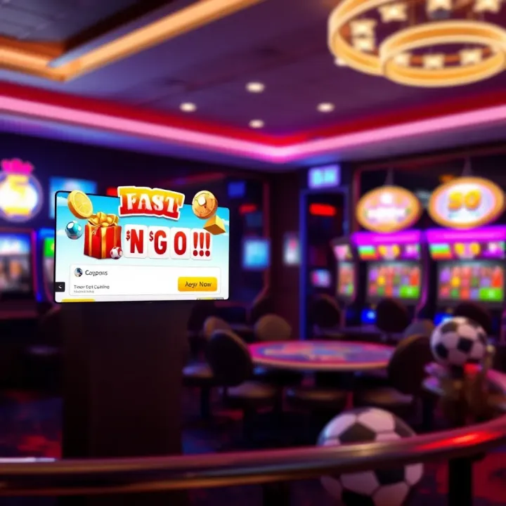 Illustration of digital coupons available for online casino promotions