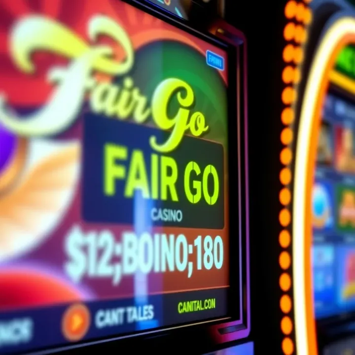 Digital interface displaying Fair Go Casino no deposit bonus codes on a vibrant background