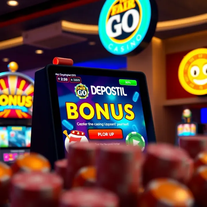 Fair Go Casino interface showing no deposit bonus offer on screen