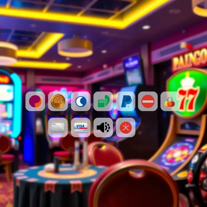 Payment methods icons representing deposit options at online casino