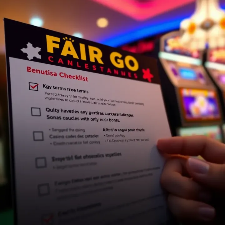 Illustration of a checklist with key terms to know for casino promotions